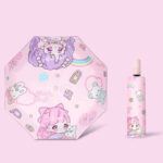 چتر بچه گانه تاشو تمام اتوماتیک طرح رنگین کمان