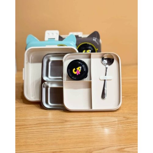 ظرف غذاهای استیل طرح گربه