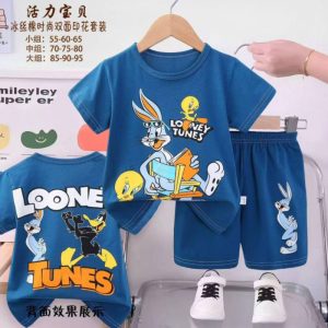 تیشرت و شلوارک طرح لونی تونز‌