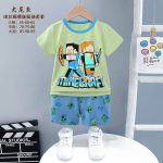 تیشرت و شلوارک طرح ماینکرافت