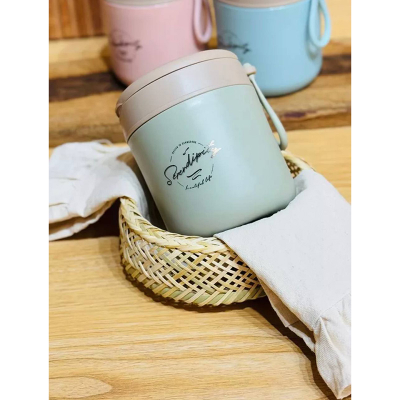 ظرف غذاهای استیل استوانه ای