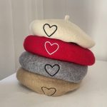 کلاه های فرانسوی برت طرح قلب