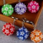 آویز کلید و آویز کیف کریستالی