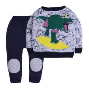 ست بلوز شلوار دایناسور عینکی