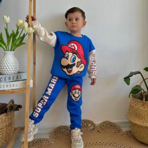 بلوز شلوار توکرکی سوپر ماریو