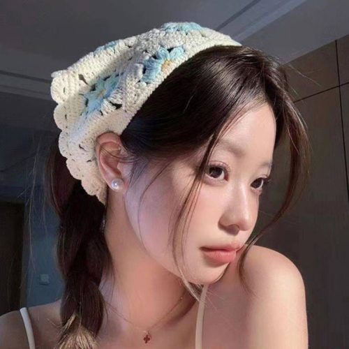 اسکارف بافت گل طرح دزیره