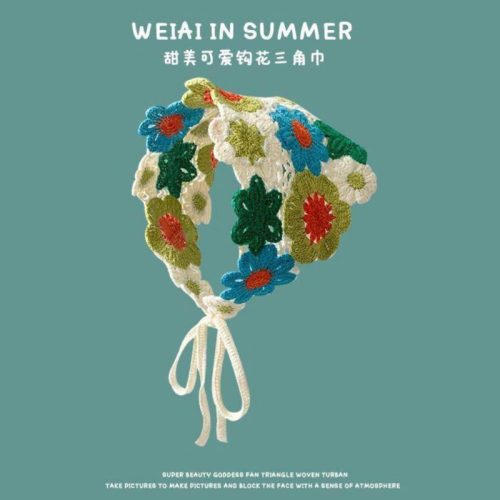 اسکارف بافت گل طرح دزیره