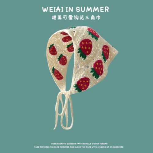 اسکارف بافت گل طرح دزیره