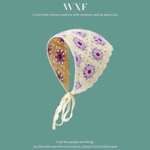 اسکارف بافت گل طرح دزیره