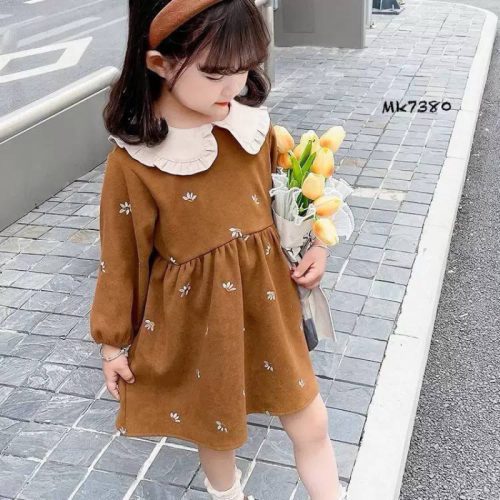 ⁨ سارافون های مخمل یقه چین