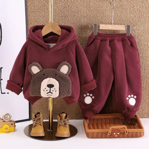  ست هودی شلوار طرح خرسی