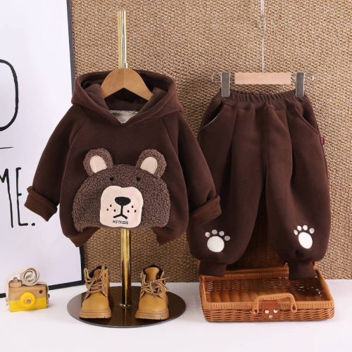  ست هودی شلوار طرح خرسی