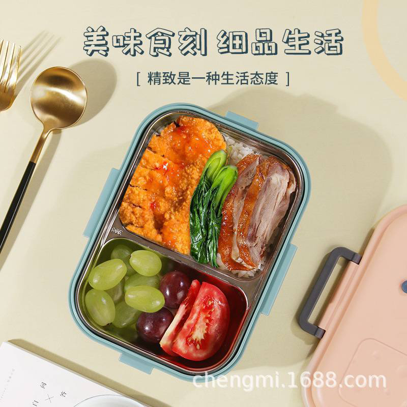 ظرف غذاهای استیل ۳ قسمتی