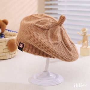 کلاه بافت بچه گانه فرانسوی طرح راشل