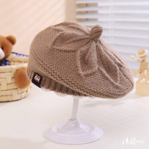 کلاه بافت بچه گانه فرانسوی طرح راشل