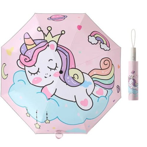 ⁨ چتر تاشو تمام اتوماتیک طرح یونیکورن