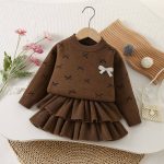 ست بلوز دامن بافت پاپیونی