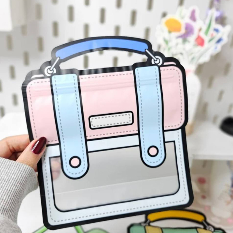 زیپ کیپ های فانتزی طرح کوله پاستلی‌