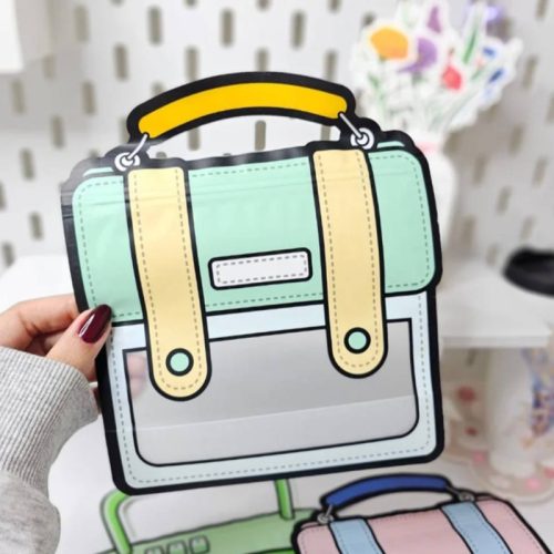 زیپ کیپ های فانتزی طرح کوله پاستلی