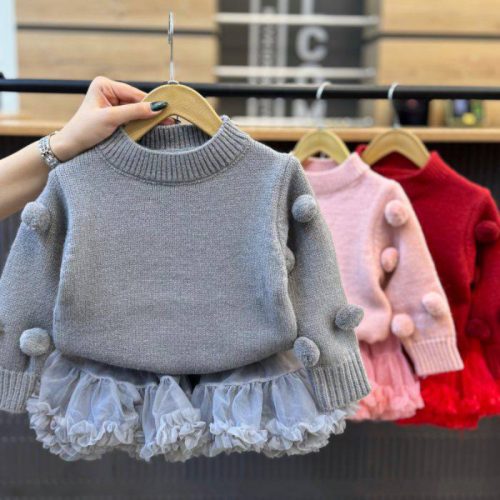 ست بلوز دامن پوم دار