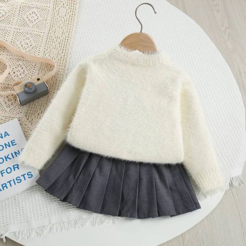 ست بلوز دامن بافت طرح خرگوشی