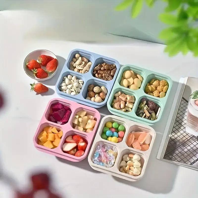  ظرف اسنک های ۴ قسمتی ساده