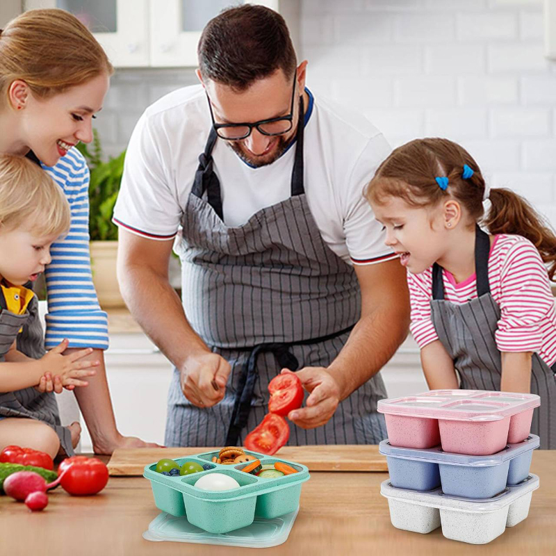  ظرف اسنک های ۴ قسمتی ساده