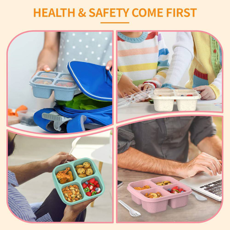  ظرف اسنک های ۴ قسمتی ساده