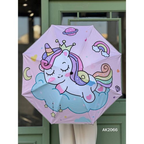  چتر تاشو تمام اتوماتیک طرح یونیکورن