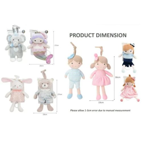 عروسک نخ کش موزیکال طرح خرگوشی