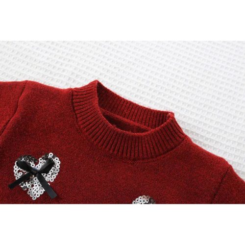  ست دو تیکه بلوز دامن قلب پاپیونی