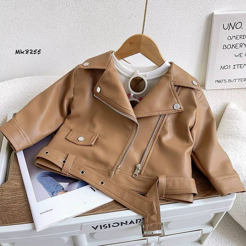 ⁨ کت کاپشن چرمی لاکچری