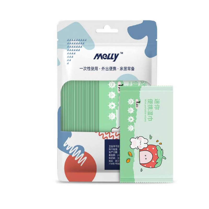 دستمال مرطوب جیبی تک برگ کودک