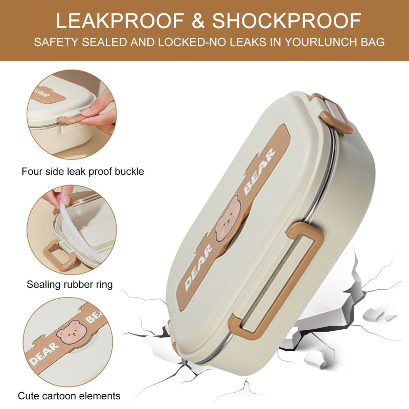 ست ظرف غذا استیل ۴ قسمتی