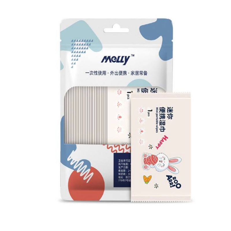 دستمال مرطوب جیبی تک برگ کودک