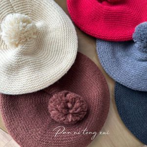 کلاه های فرانسوی طرح پوم دار