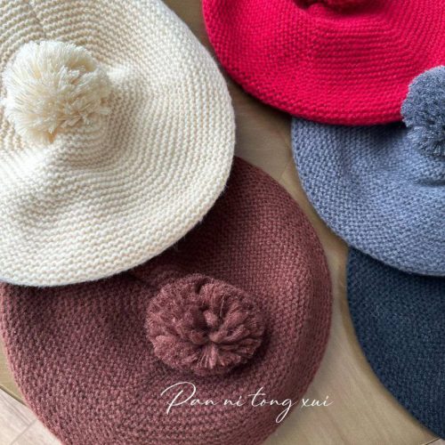 کلاه های فرانسوی طرح پوم دار