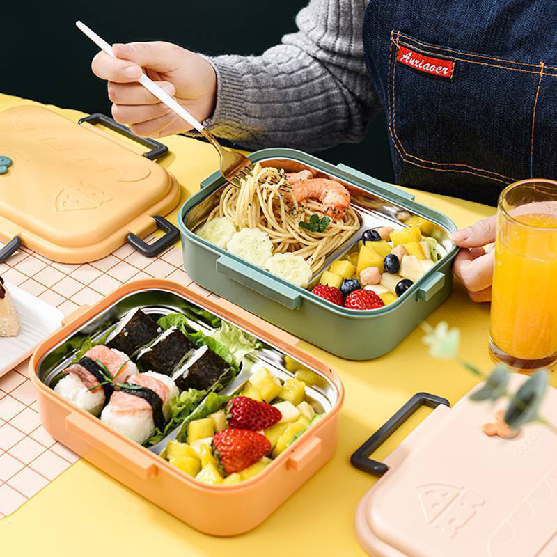 ظرف غذاهای استیل ۳ قسمتی