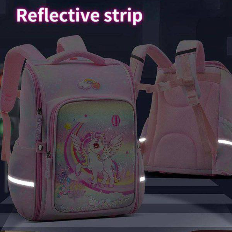 کوله پشتی صندوقی طرح یونیکورن آکواریومی