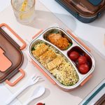 ظرف غذا های استیل ۳ قسمتی