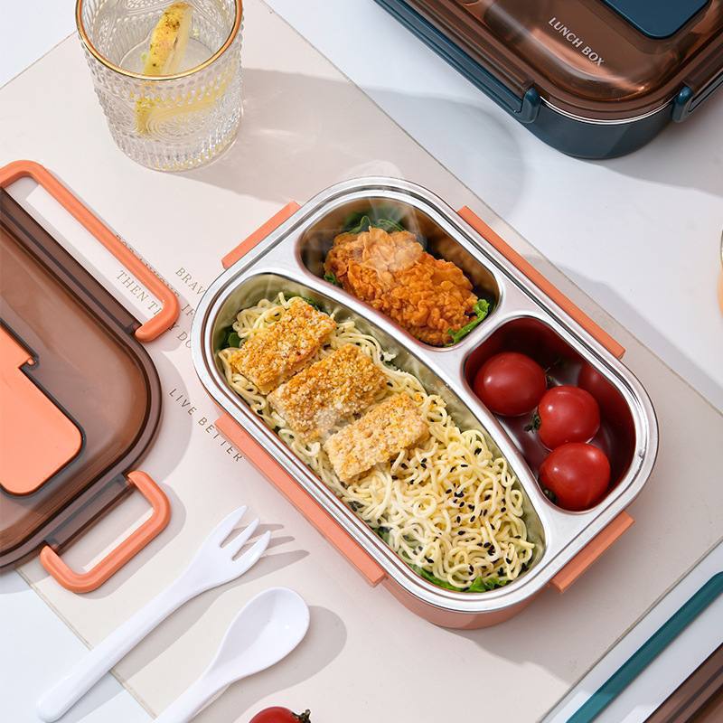 ظرف غذا های استیل ۳ قسمتی