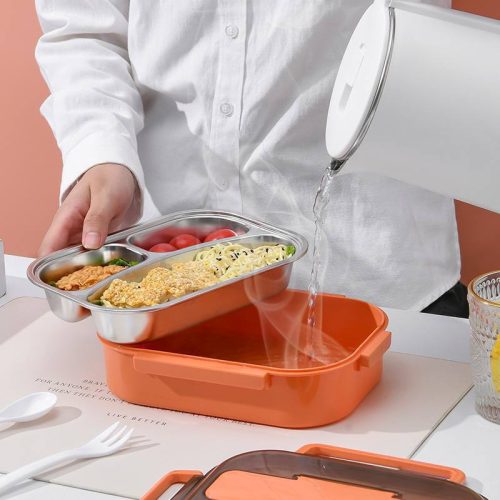 ظرف غذا های استیل ۳ قسمتی