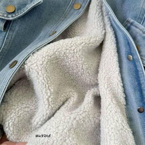 کاپشن جین طرح خز