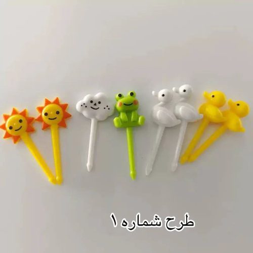 چنگال میوه کودک طرح حیوانات فانتزی