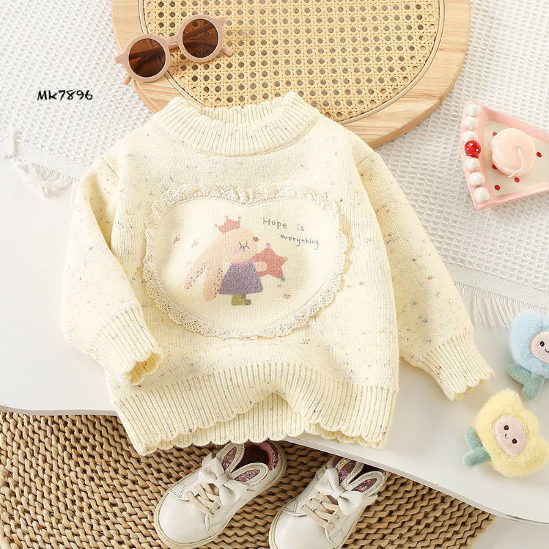 ست بلوز دامن بافت طرح قلب فرشته