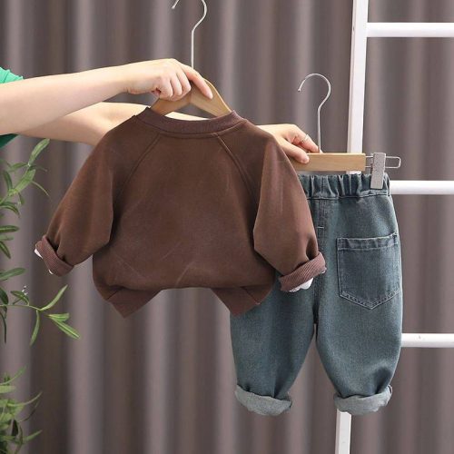  ست بلوز شلوار جین طرح 777