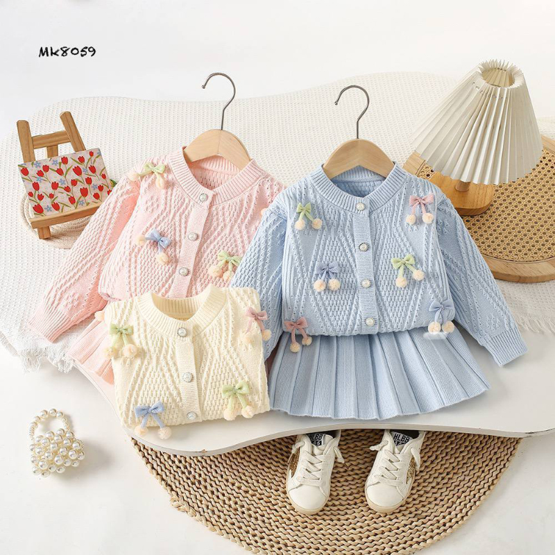 ست بلوز دامن بافت طرح گل