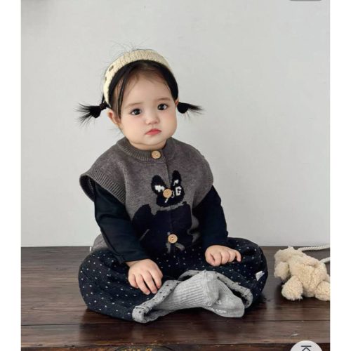 ست ژیله و شلوار طرح گربه