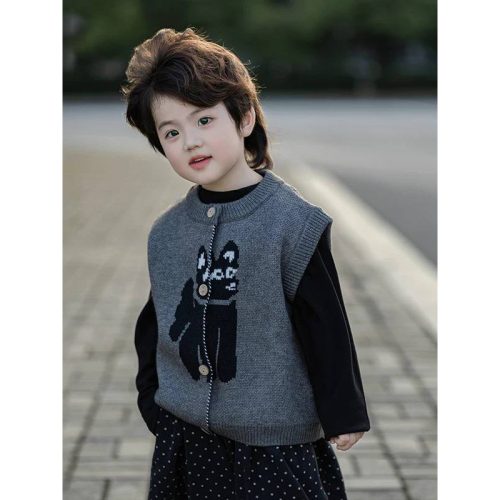 ست ژیله و شلوار طرح گربه