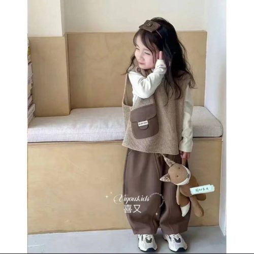  ست بلوز شلوار و ژیله طرح خرگوش